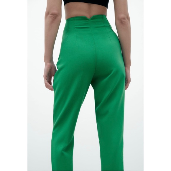 Zara Green Pants - Picture 8 of 11